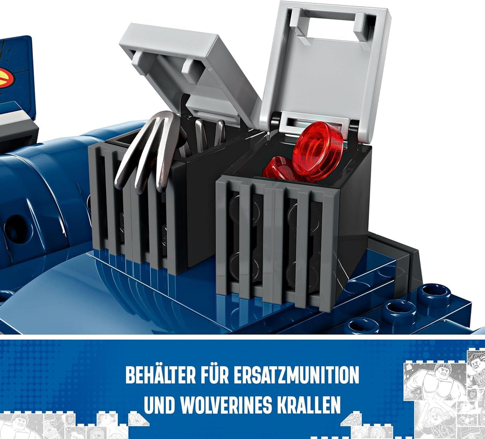 LEGO Marvel X-Jet Los X-Men Modelo de avión de construcción con figuras que incluyen Wolverine y Pícaro Juguete de superhéroe para niños Regalo para niños y niñas 8 años 76281 Juegos de construcción Beuche den LEGO-Store