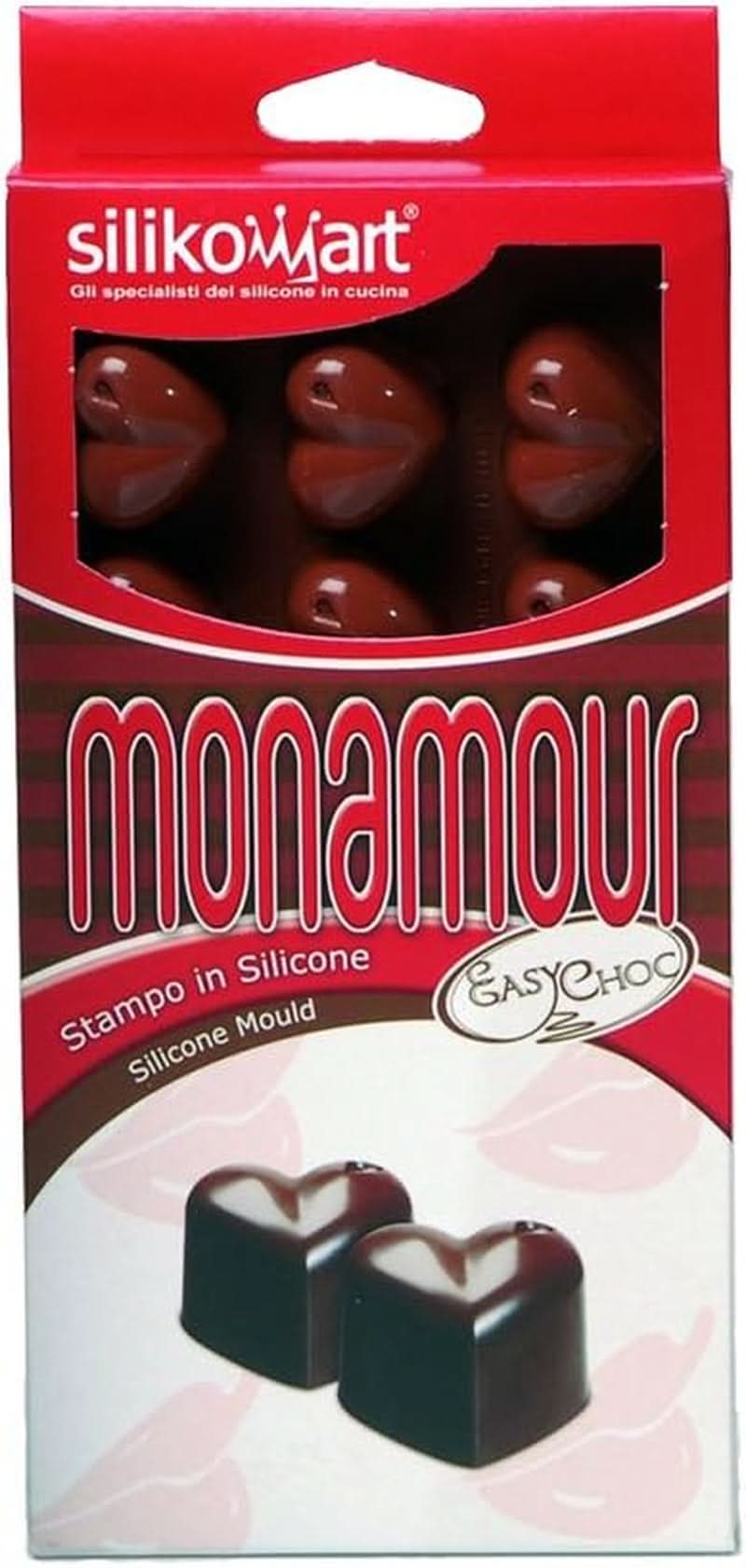 Silikomart 194690, Bombones de chocolate, Corazón, 15 modelos Cocina Naty Shop