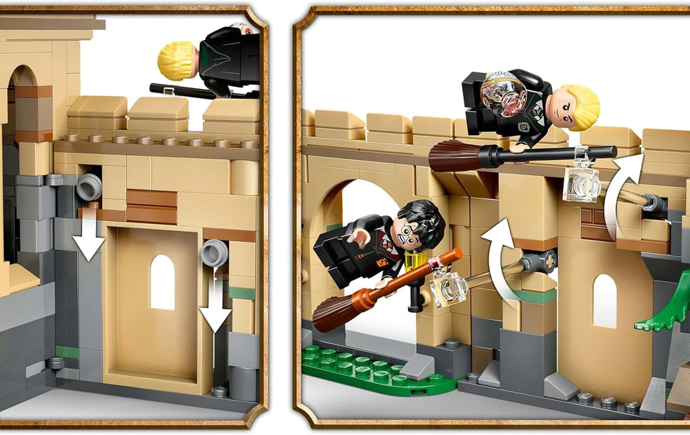 Castillo de Hogwarts LEGO Harry Potter: Lecciones de vuelo Juego de aventuras con 6 minifiguras coleccionables, incluidos Draco Malfoy y la profesora McGonagall Juego de rol para niños y niñas de 9 años 76447 Juegos de construcción Besuche den LEGO-Store