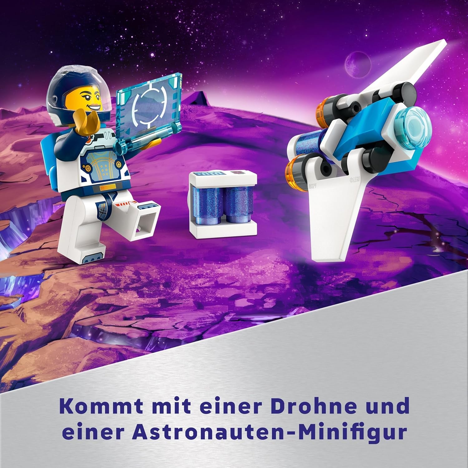 LEGO City Raumschiff, Weltraum-Spielzeug mit Space Shuttle para niños de 6 años, set con figura de astronauta 60430