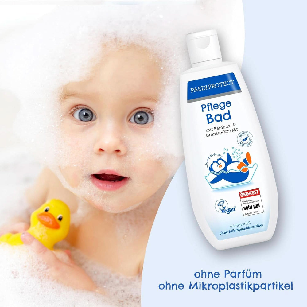PAEDIPROTECT aditivo de baño 250 ml, sin fragancia y microplásticos Madre e Hijo Naty Shop