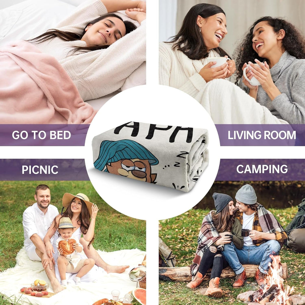 Musaecoin cadou tată, cadou tată ziua de naștere, idei de cadouri pentru tata, cadouri pentru tata, 50-60 inch flanel pătură, cadou de Crăciun pentru tata, cadou de Ziua Tatălui Paturi si Cuverturi musaecoin