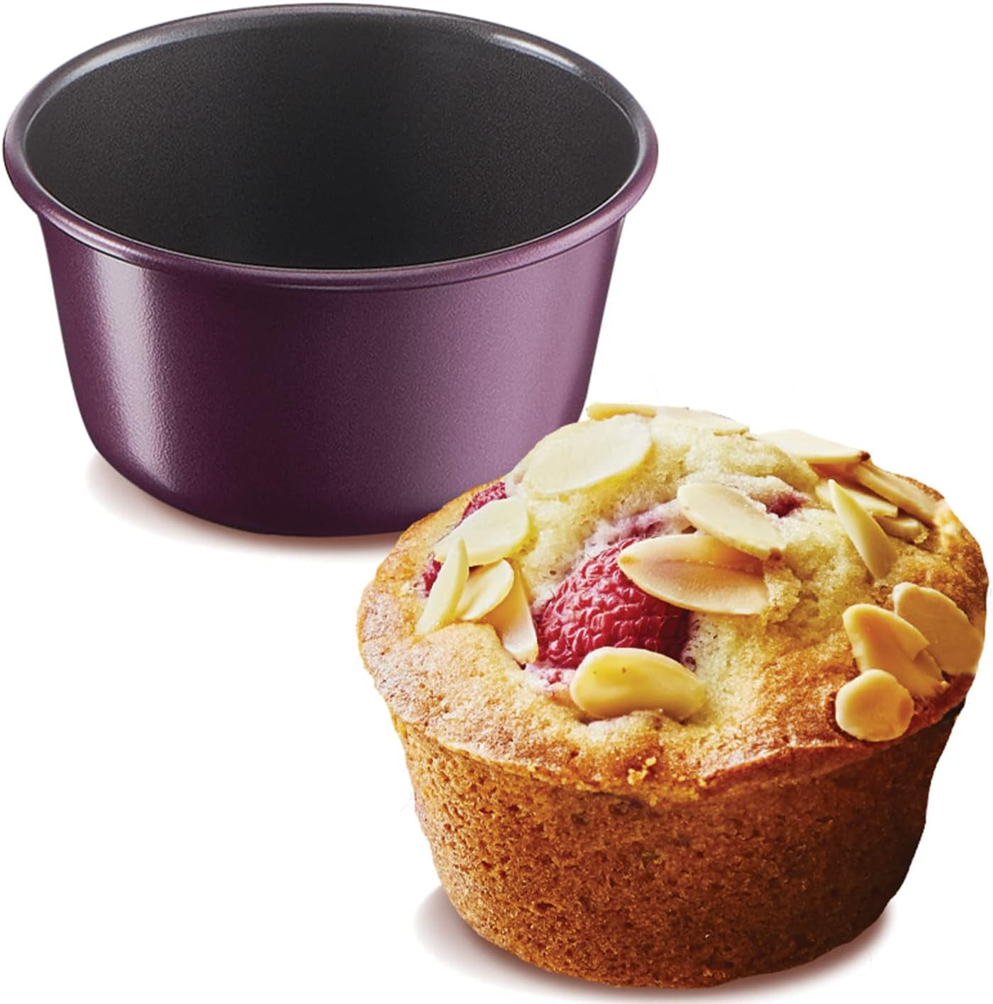 Tefal Creabake Muffins Creabake Backformen, 7,5 cm, Antihaftbeschichtung, Stapelbares System, Kreative Rezepte Für Süßigkeiten Und Salade, Einfaches Backen, Eisenfarben Moldes y bandejas para hornear Naty Shop