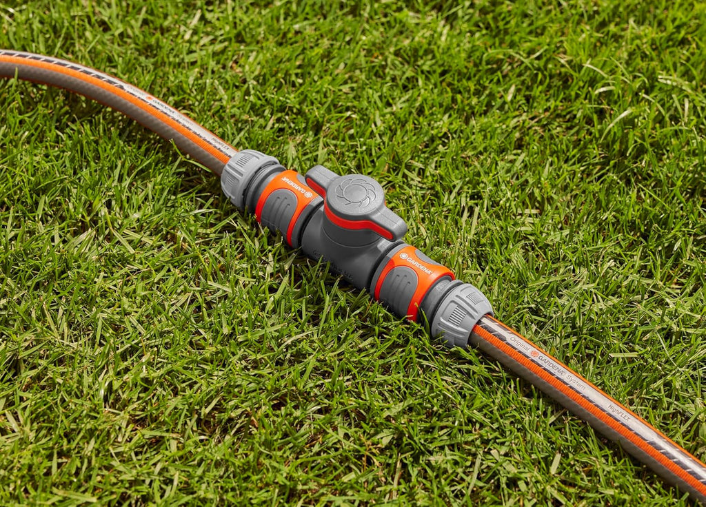 Cuplaj Gardena cu supapă de reglare, gri, portocaliu