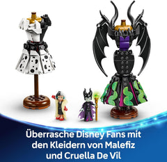 LEGO Ç€ Villanas De Disney Los Vestidos De Maléfica Y Cruella De Vil - Juguete para niños y niñas a partir de 9 años - Incl. 2 minimuñecas y 2 figuras de animales: regalo de cumpleaños para fans 43262 Juegos de construcción Besuche den LEGO-Store