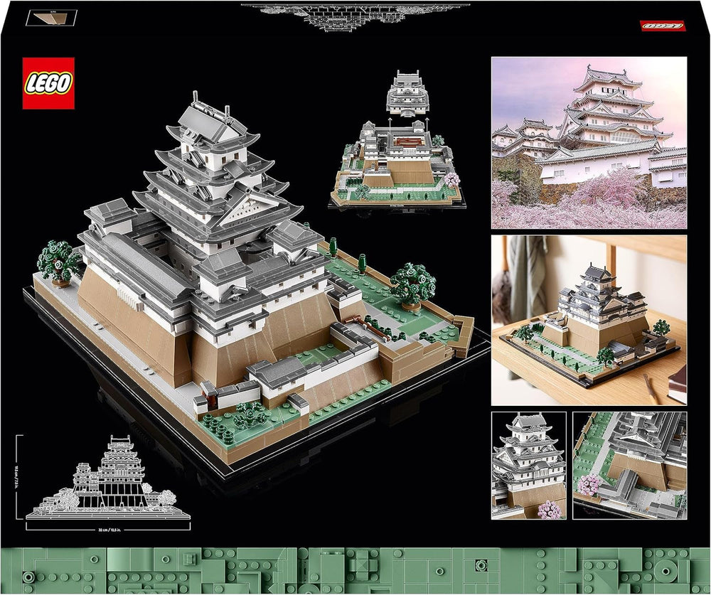 LEGO Architecture Castillo Himeji, kit de modelo para adultos, colección Landmark, set de abanicos de jardinería creativa y cultura japonesa con cerezo en flor, regalo para él y ella 21060 Juegos de construcción Besuche den LEGO-Store