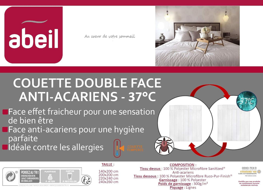 Edredón con protección contra ácaros y frescor, 140 X 200 Cm Edredones y colchas Naty Shop