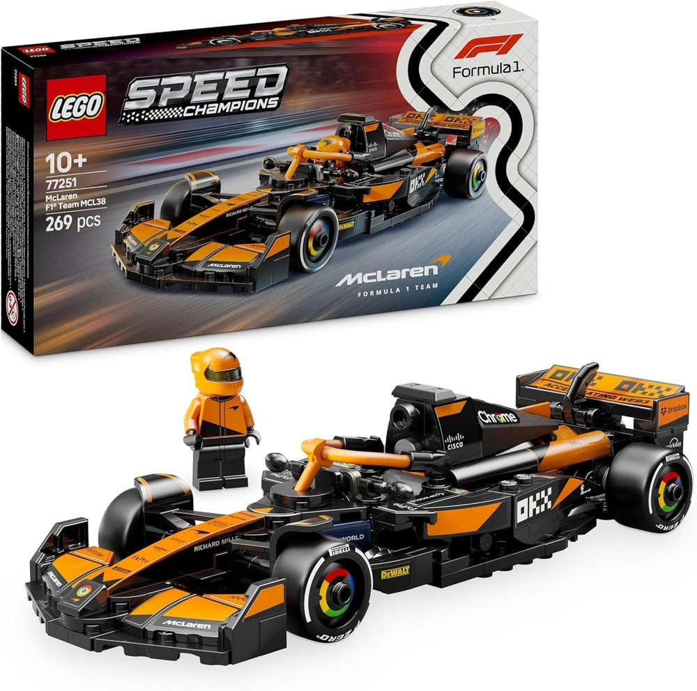 LEGO Speed Champions Coche de carreras Mercedes-Amg F1 W15 - Minifigura de juguete de Fórmula 1 - Modelo de coche coleccionable y para construir - Regalo para niños y niñas mayores de 10 años o fanáticos adultos 77244 Juegos de construcción Besuche den LEGO-Store Mclaren F1 Team Mcl38 Race Car 77251