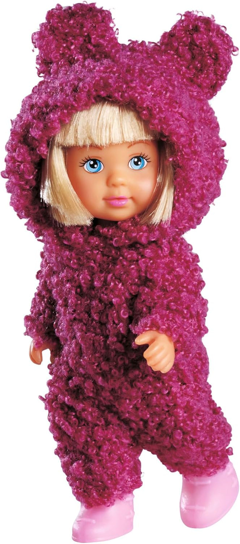 Simba Evi Love Cute Teddy, Spielpuppe in süßem Teddy Onesie, 12cm, ab 3 Jahren