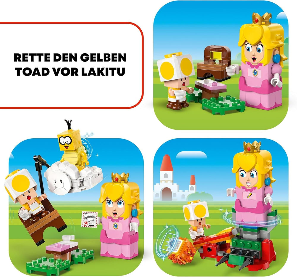 LEGO Super Mario Aventuras con Melocotón Interactivo, Set de Juego Infantil con Sapo Amarillo, Regalo de Nintendo para niños, niñas y todos los jugadores a partir de 6 años 71441 Juegos de construcción Besuche den LEGO-Store