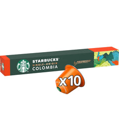 STARBUCKS Single-Origin Colombia by Nespresso, Mittlere Röstung, Kaffeekapseln 10 x 10 (100 Kapseln)