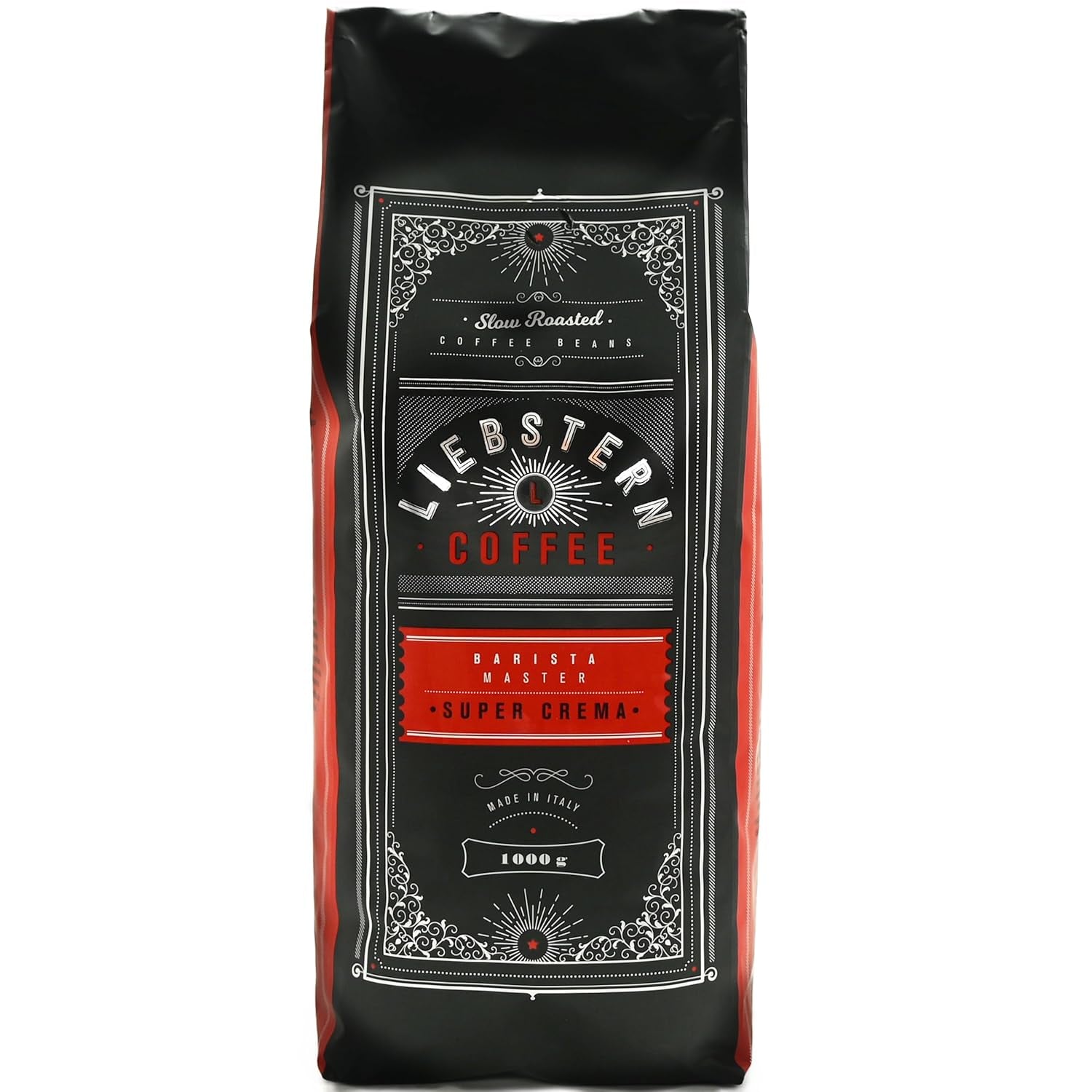 NOU | LIEBSTERN COFFEE | Boabe de cafea 1kg | SUPER CREMA | Cafea cu aciditate suplimentară scăzută | Cele mai bune boabe de espresso pentru aparate complet automate | Prăjire medie cu multă aromă