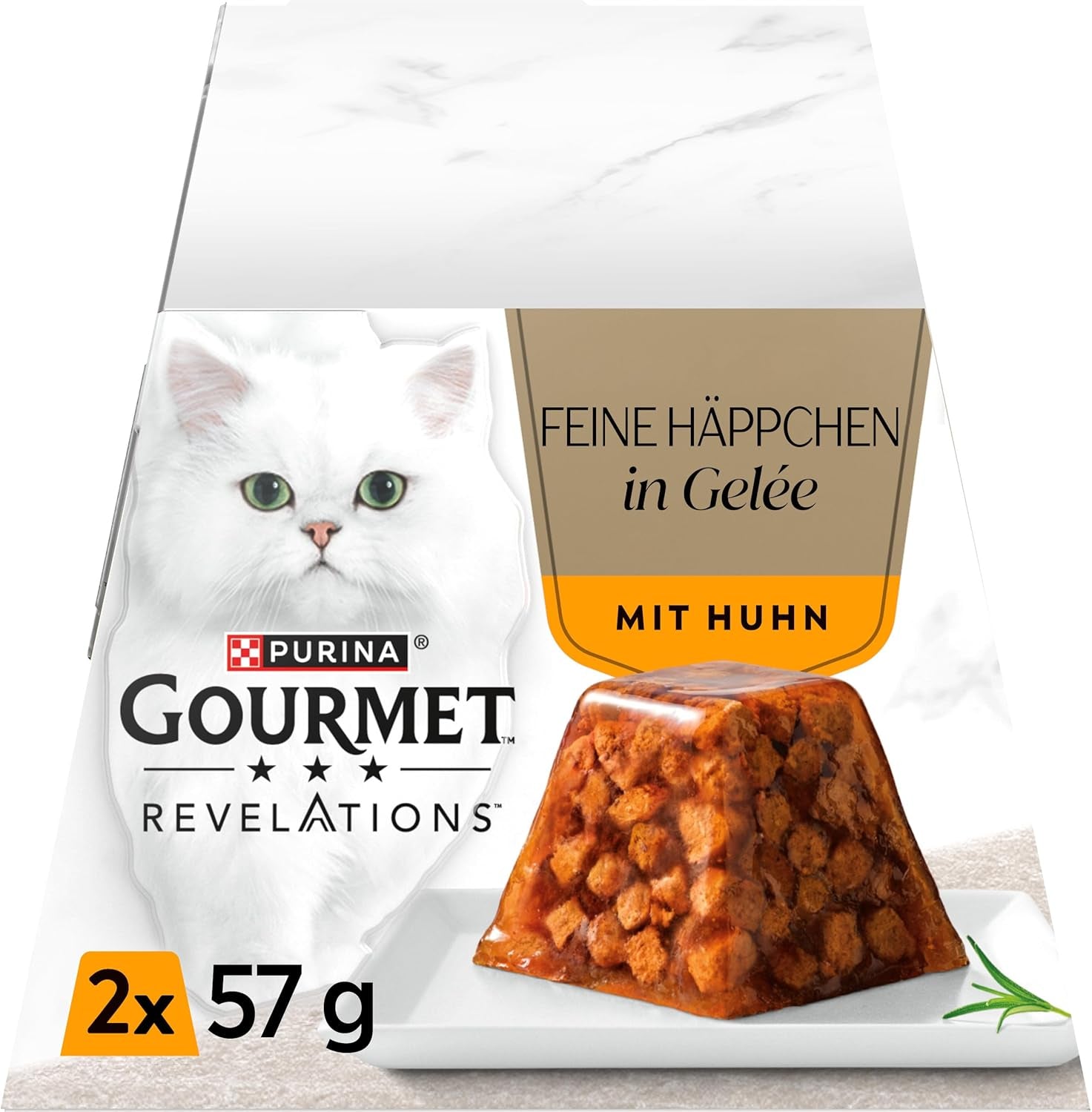 Revelations, Katzenfutter nass in Gelée, mit Huhn, 24er Pack (24 x 57g)