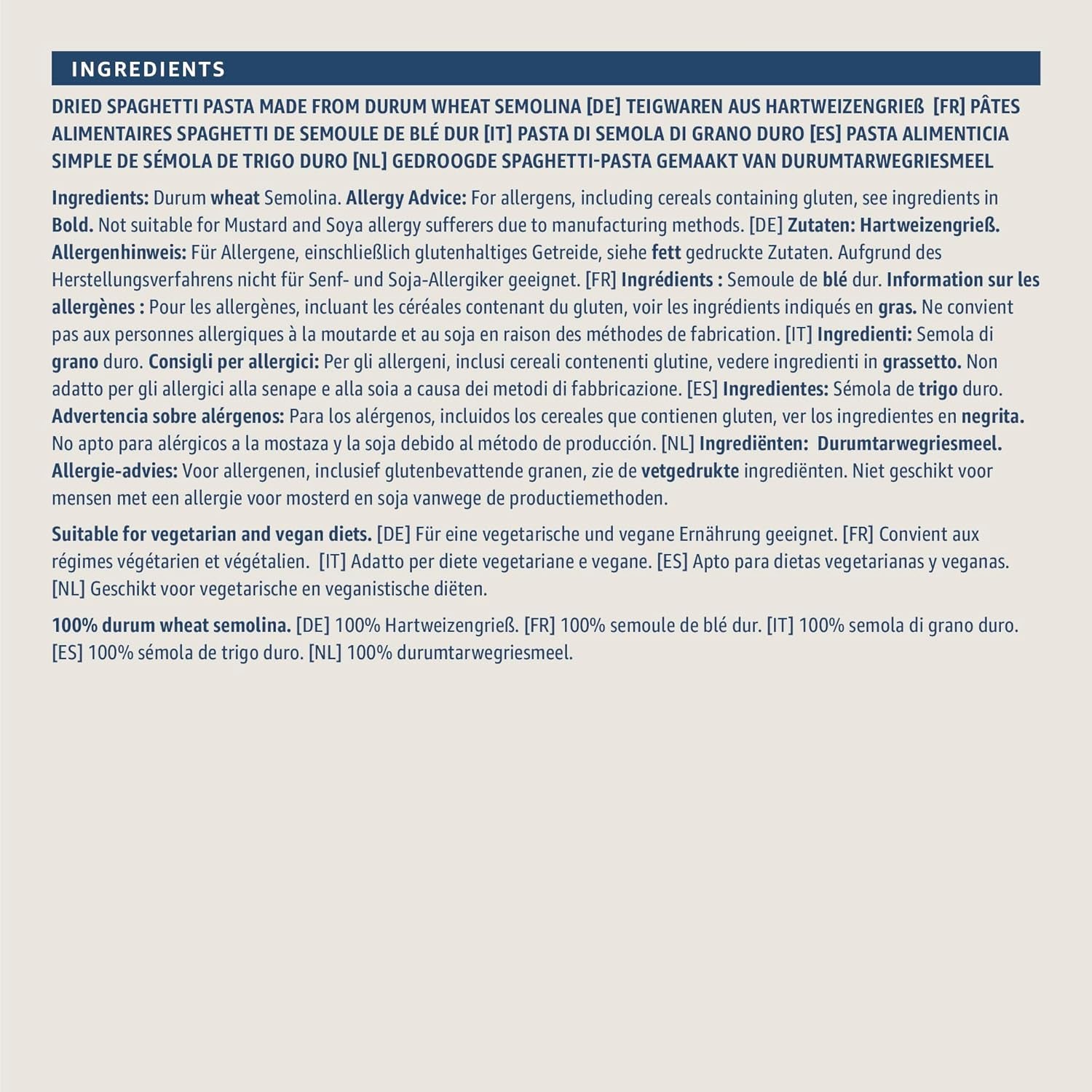 Espaguetis del Amazonas, 500g