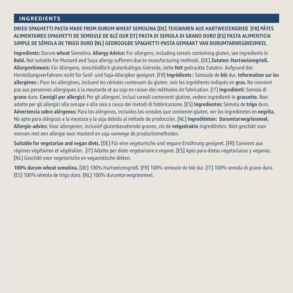 Espaguetis del Amazonas, 500g