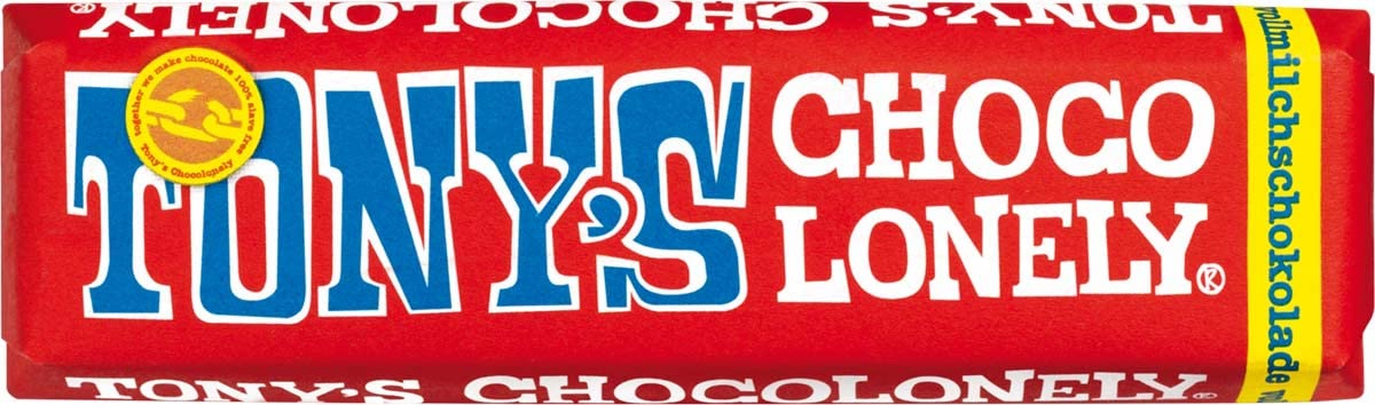 Tony's Chocolonely, chocolate con leche con caramelo y sal marina 47g