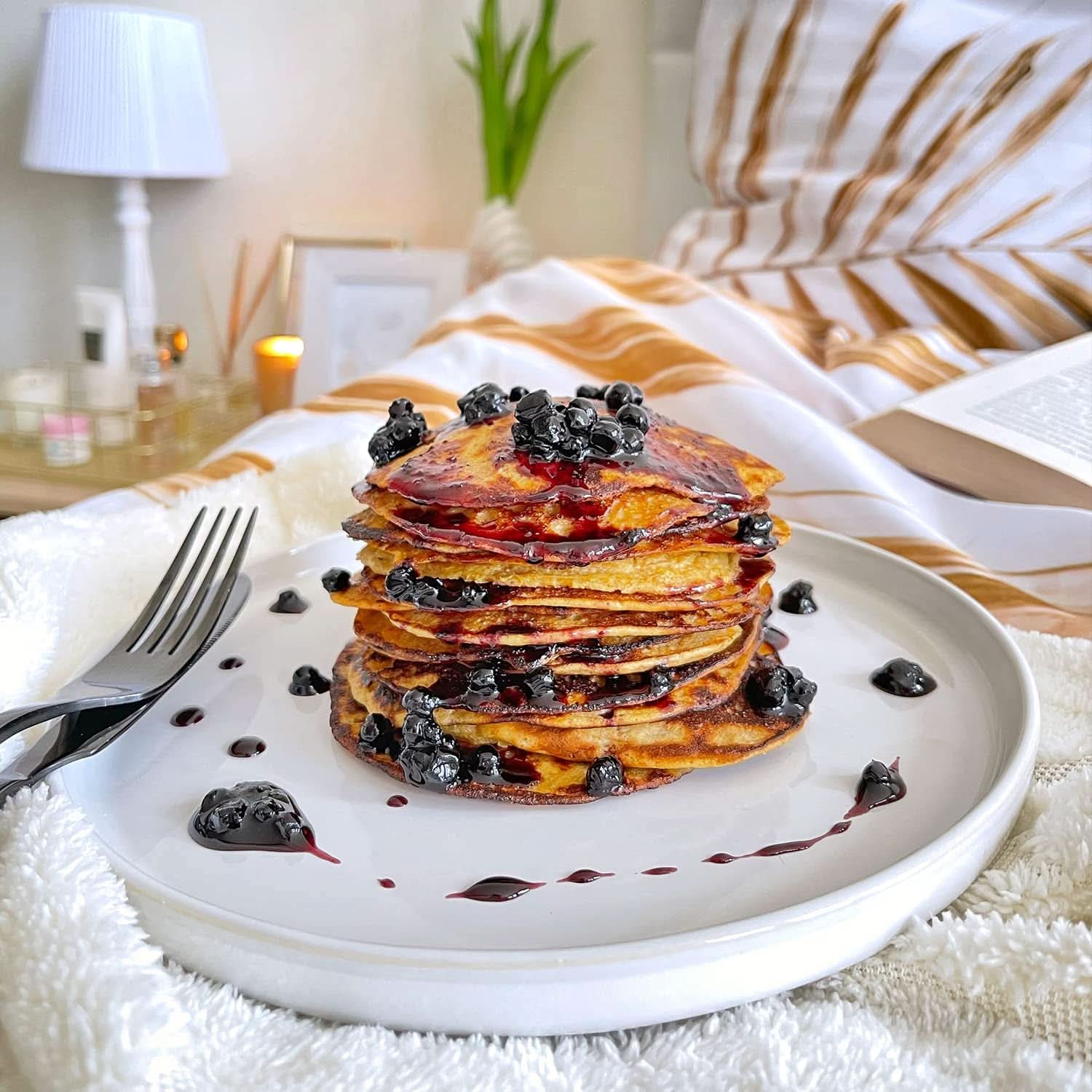 Bett'R Pancake Mix, mezcla para hornear ecológica, vegana y sin gluten, 6 x 400 gramos Kitchen Naty Shop