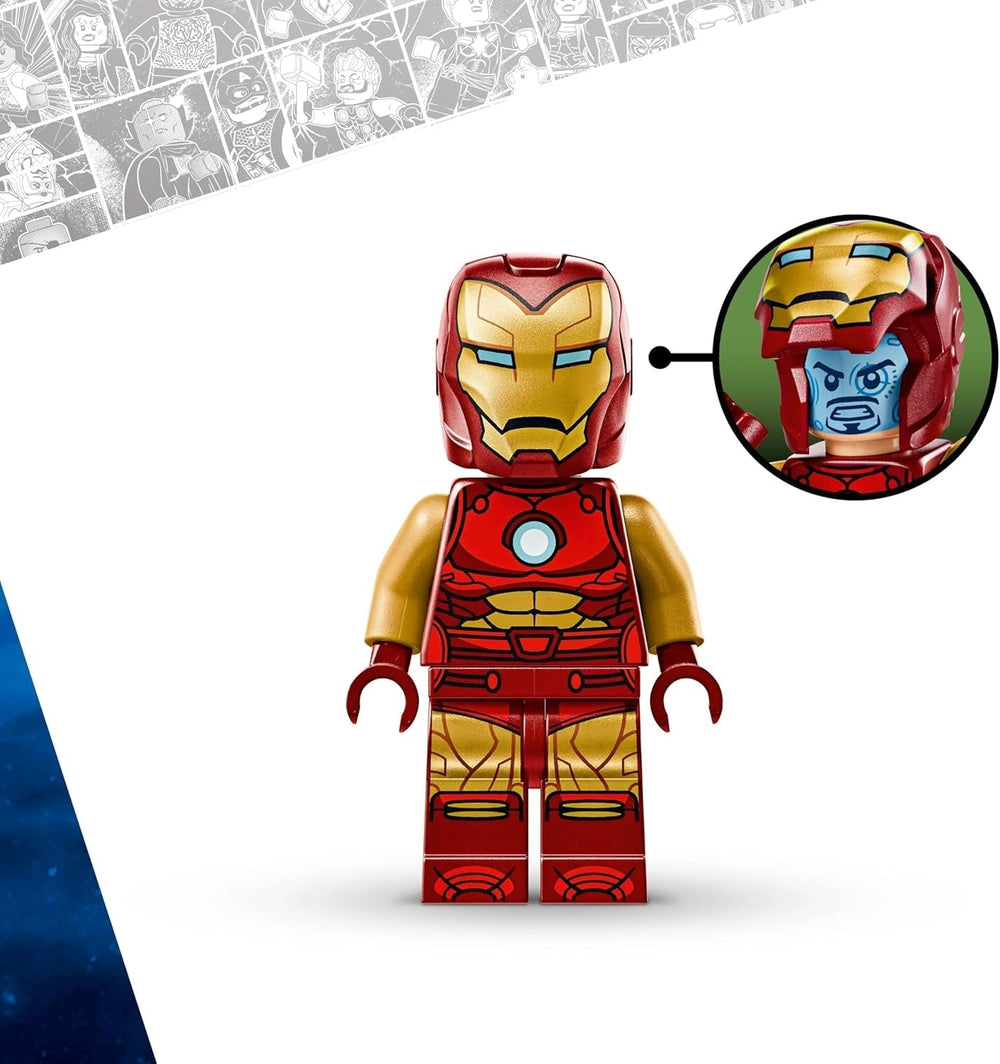 LEGO Marvel Iron Man Mech vs. Ultron - Juguete de superhéroe con 2 minifiguras - Figura de acción con brazos, piernas y dedos móviles - Regalo para niños y niñas a partir de 6 años 76307 Besuche den LEGO-Store Building Sets