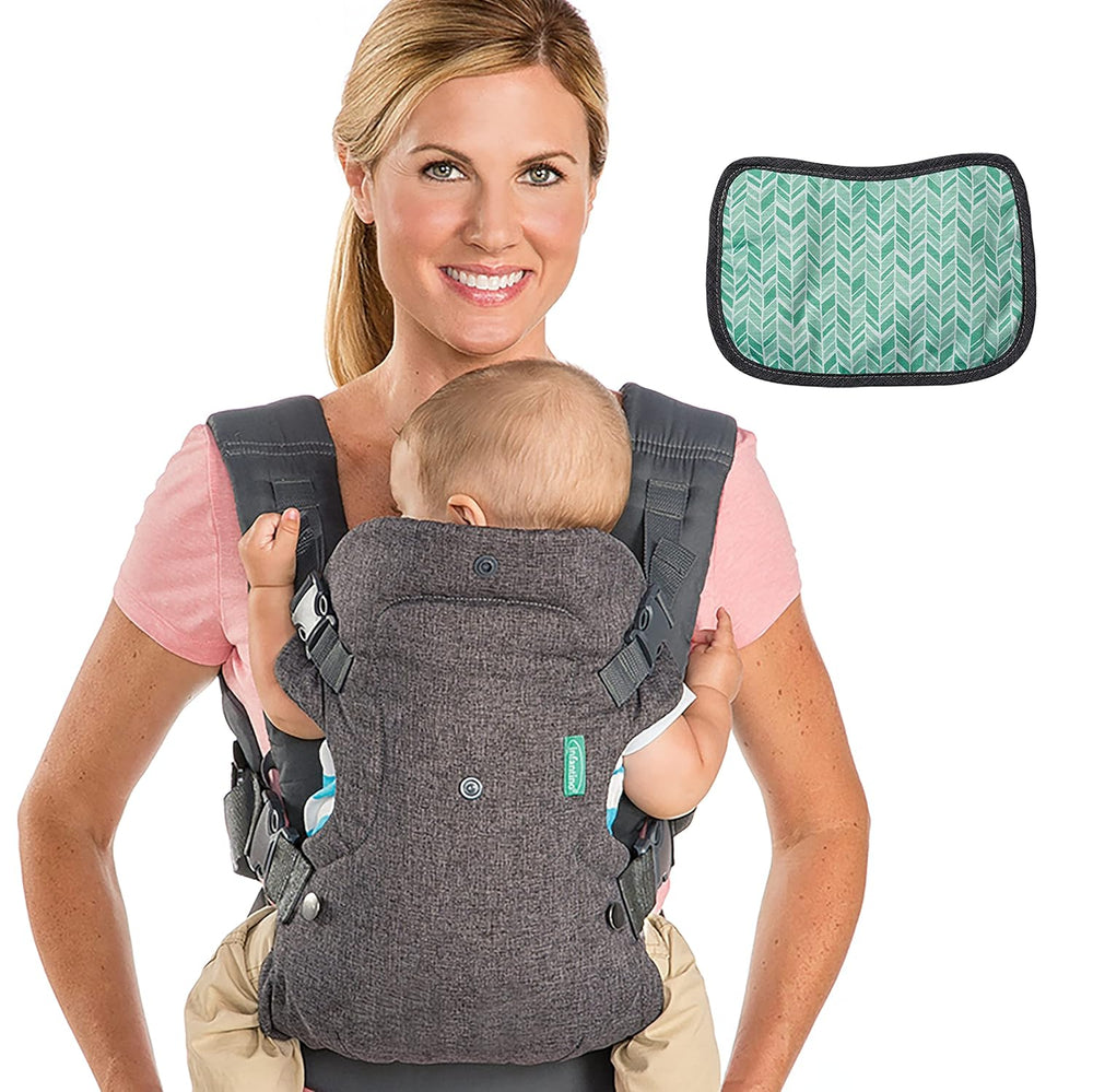 Pampers Sensitive Flip Advanced Mochila Porta Bebé 4 en 1 con Babero y Toallitas, 1200 Toallitas (15 x 80) para la Piel Sensible del Bebé, Dermatológicamente Probado, Essentials para Recién Nacidos
