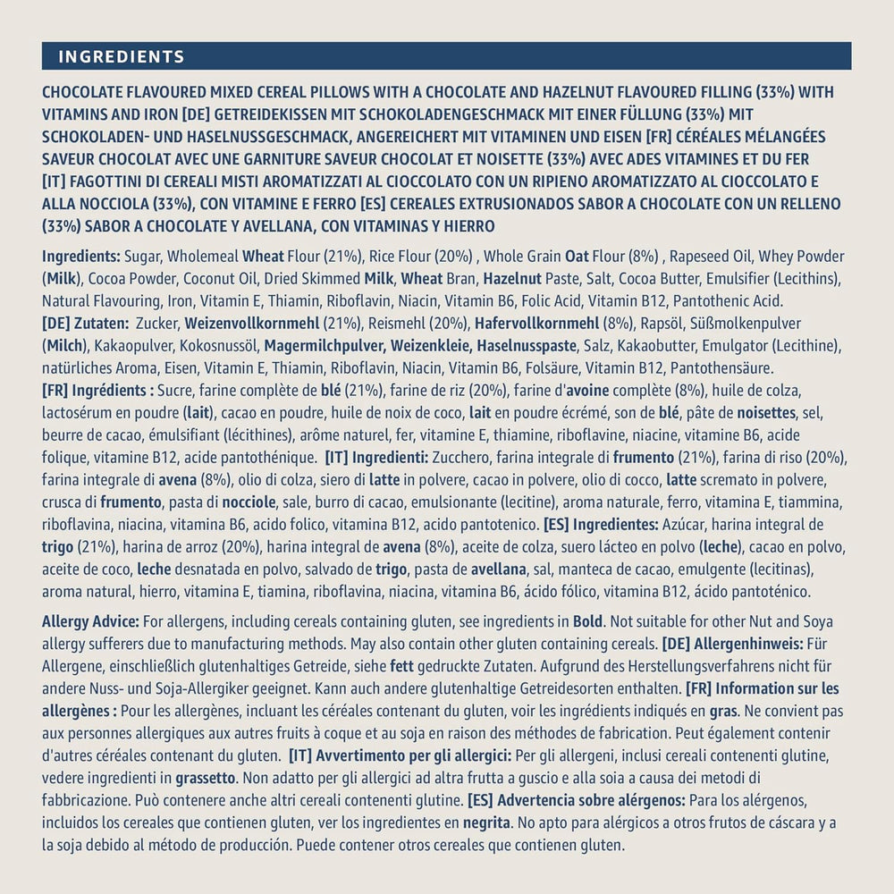 Almohada de chocolate y nueces de Amazon, 375g