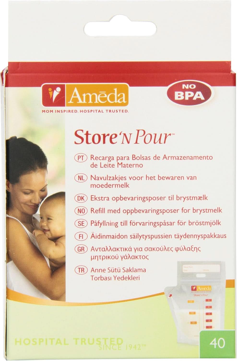 Bolsas para leche materna - 40 piezas Alimentación y Accesorios Lactancia Tienda Bebe Naty