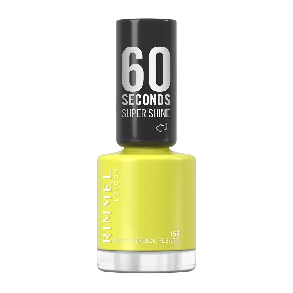 Esmalte de uñas Super Shine 60 Seconds, 155 Beach Breeze Please, 8 ml