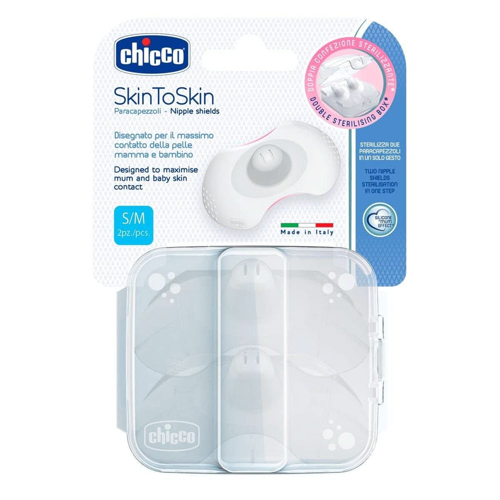 Chicco Skintoskin protector de pezones, silicona, transparente, 6uds Alimentación y Accesorios Lactancia Bebe Naty Shop