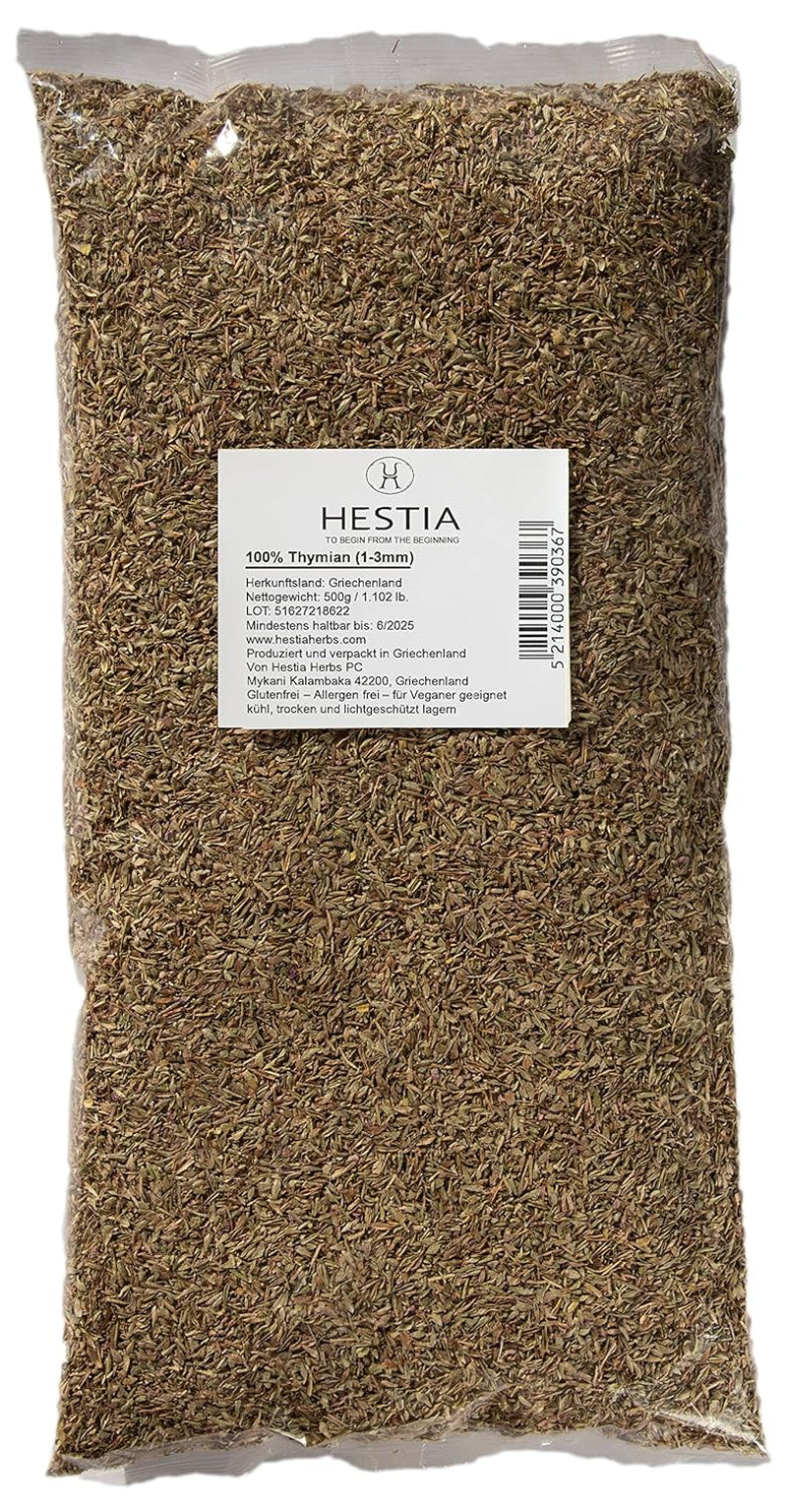 Hestia Herbs Griechischer getrechtenter Orégano 500 g, Libre de alérgenos – Vegano – Libre de GVO
