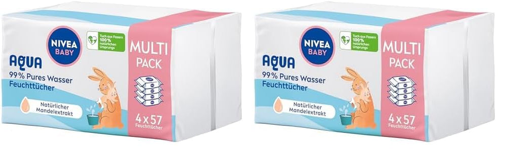 NIVEA Baby Aqua toallitas húmedas 4x57 piezas