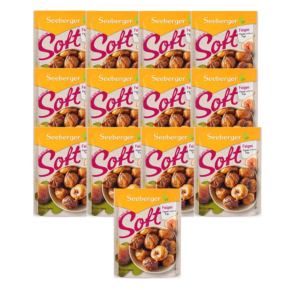 Seeberger Higos de montaña suaves, dulces como la miel y con pulpa de piedra - Para amantes de la gastronomía conscientes de la nutrición, 13 x 200 gramos Naty Shop Productos deshidratados