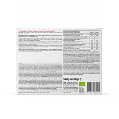 Mamá Osita, puré orgánico de diferentes frutas, set 6 x 90 gramos Madre e Hijo Naty Shop