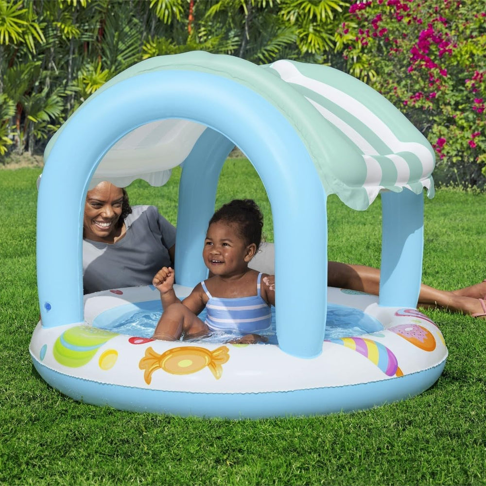 Piscina infantil Bestway Sweet Shope con capota para el sol 104 x 84 cm