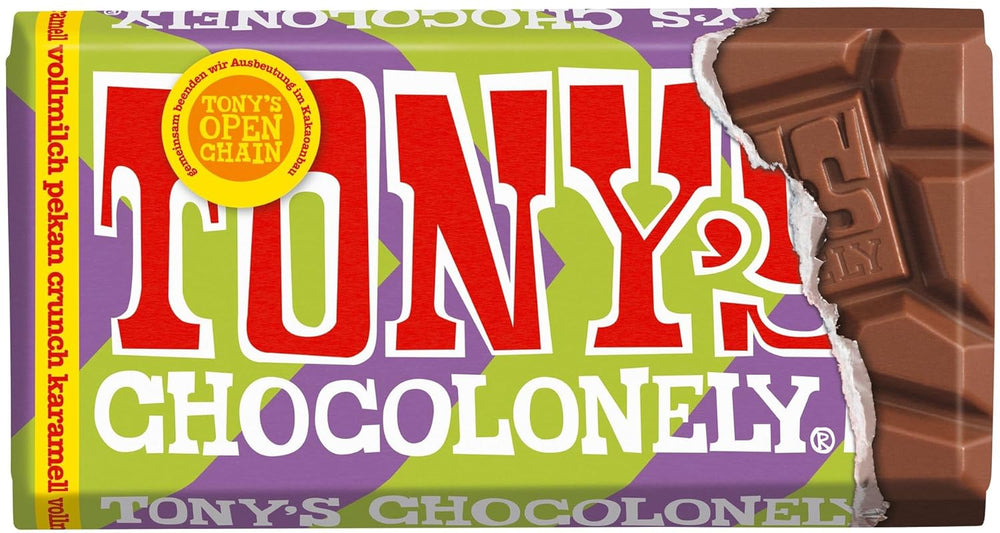 Tony's Chocolonely - Chocolate negro con almendras y sal marina 90g