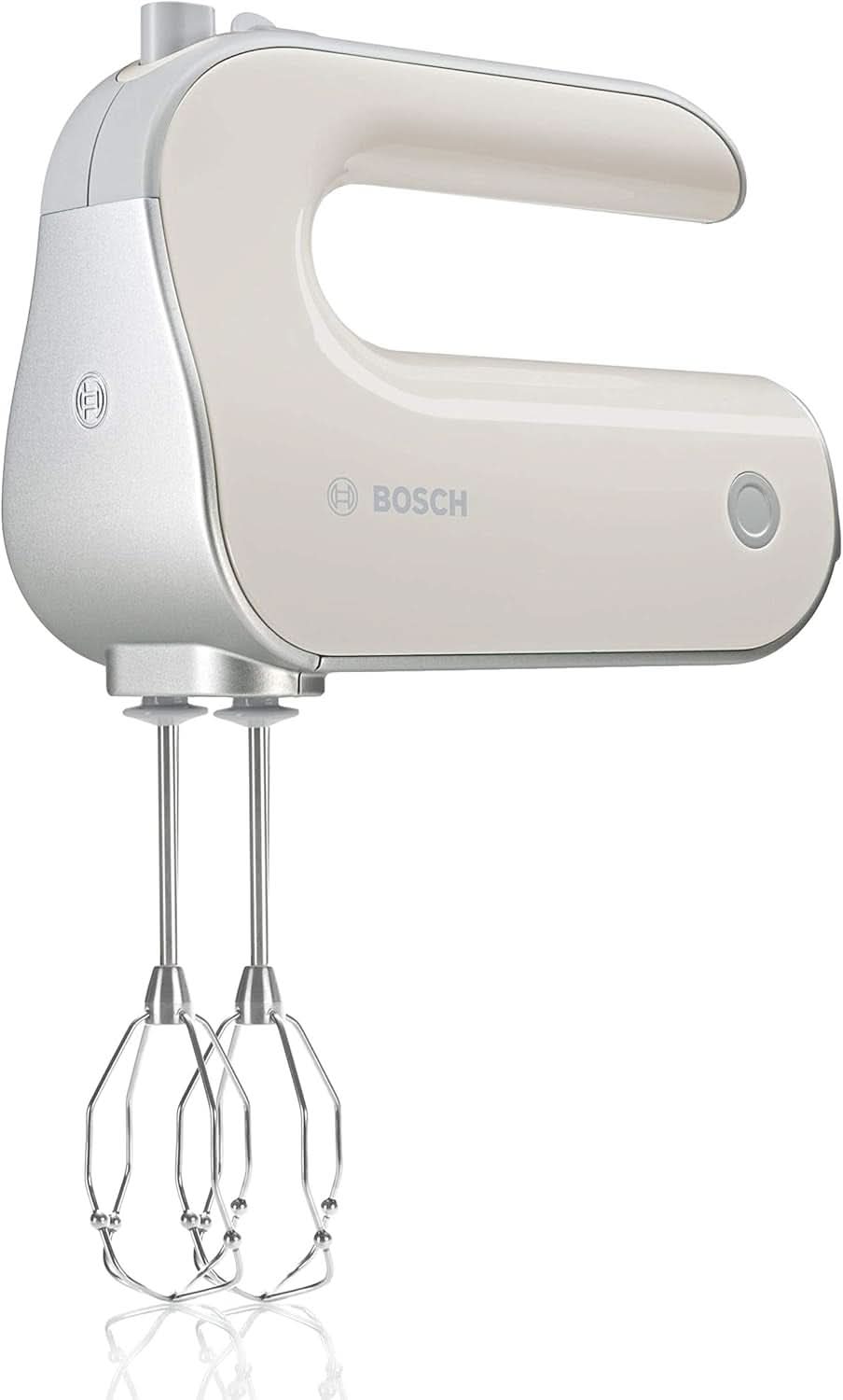 Bosch Handrührer Styline MFQ4835DE, 2X2 Rührbesen, 2 Edelstahl-Nethaken, Spülmaschinengeeignet, 575 W, Blanco Cocina Naty Shop Mineral Gris/Plata