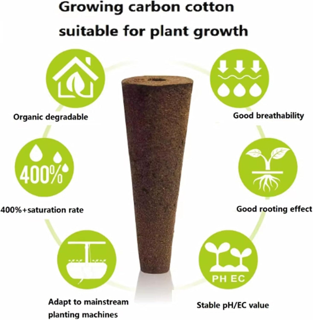 50 Esponjas de Cultivo de Repuesto, Tubos de Establecimiento de Semillas, Tapones de Esponja para Cultivo de Raíces, Kits de Cultivo Hidropónicos para Sistemas de Cultivo Hidropónicos, Hidropónicos de Interior, Jardín