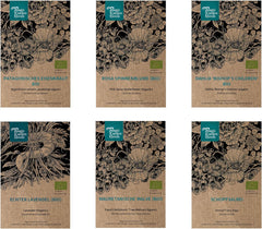 Nuestras plantas favoritas: plantas perennes y flores de verano para amantes de las flores (orgánicas) - Set de regalo de semillas con 6 hermosas variedades para una explosión floral salvaje - ¡te hace feliz!