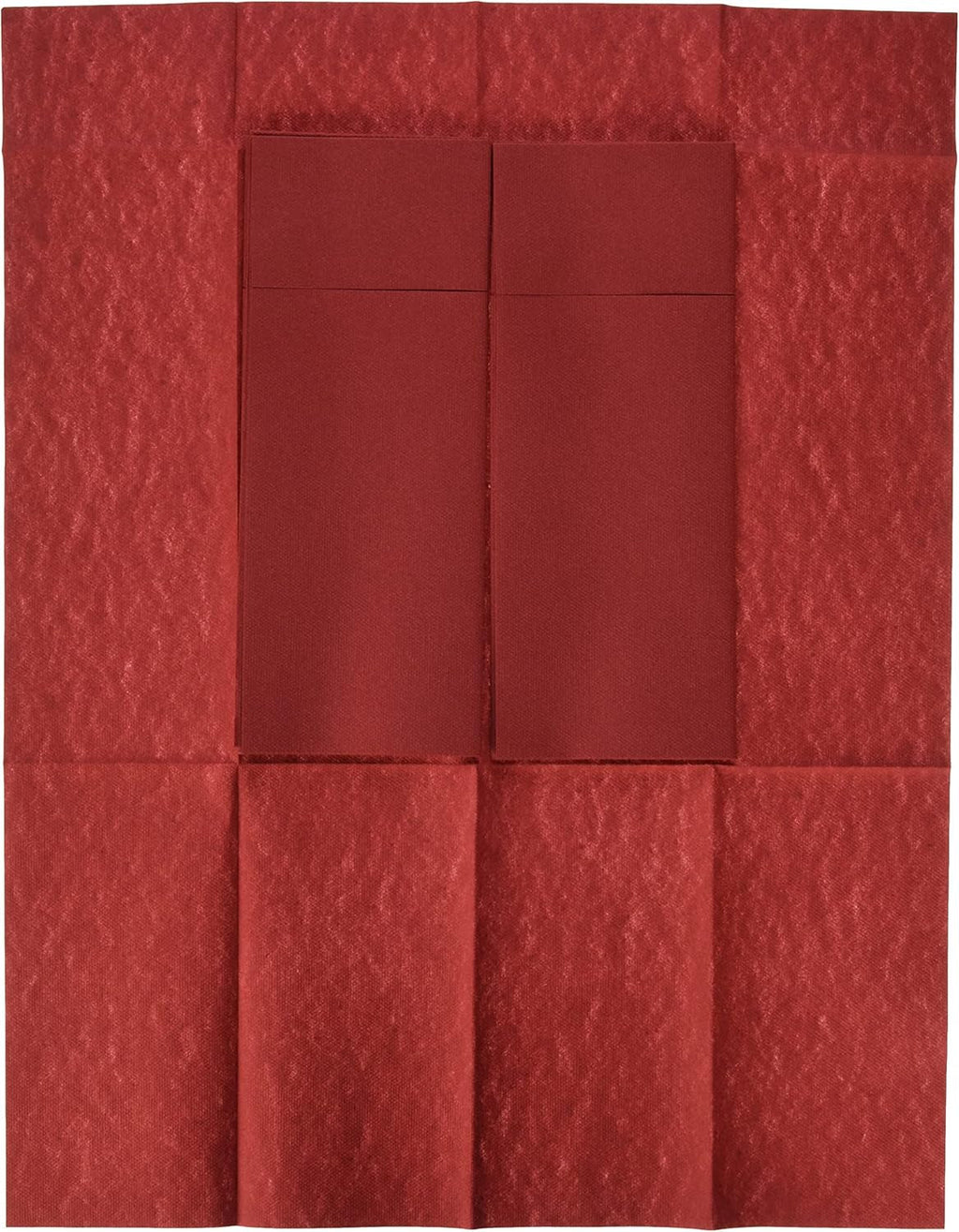 Airlaid 50 de șervețele pentru tacâmuri pungi pentru tacâmuri, asemănătoare țesăturii, șervețel de unică folosință de înaltă calitate, Bordeaux, 32X40 Cm