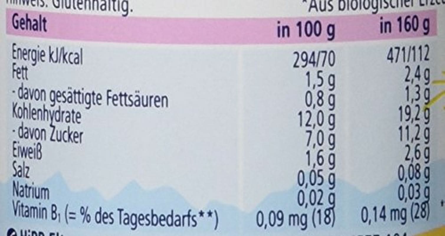 Muesli Hipp con fresas y yogur de manzana, paquete de 6 X 160 gramos Madre e Hijo Naty Shop