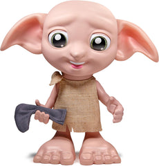 Wizarding World Harry Potter - Interaktiver Dobby Hauself Puppe mit über 30 Geräuschen, Sätzen und Bewegungen, Deutsch-Italienisch, Spielzeug für Kinder ab 6 Jahren, Fanartikel