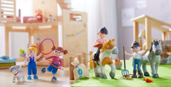HABA 303672 - Little Friends - Conni | Mini păpușă drăguță de la 3 ani | Păpușă pliabilă durabilă din plastic pentru distracție de lungă durată în timpul jocului | Cadou pentru toți fanii Conni Papusi Naty Shop