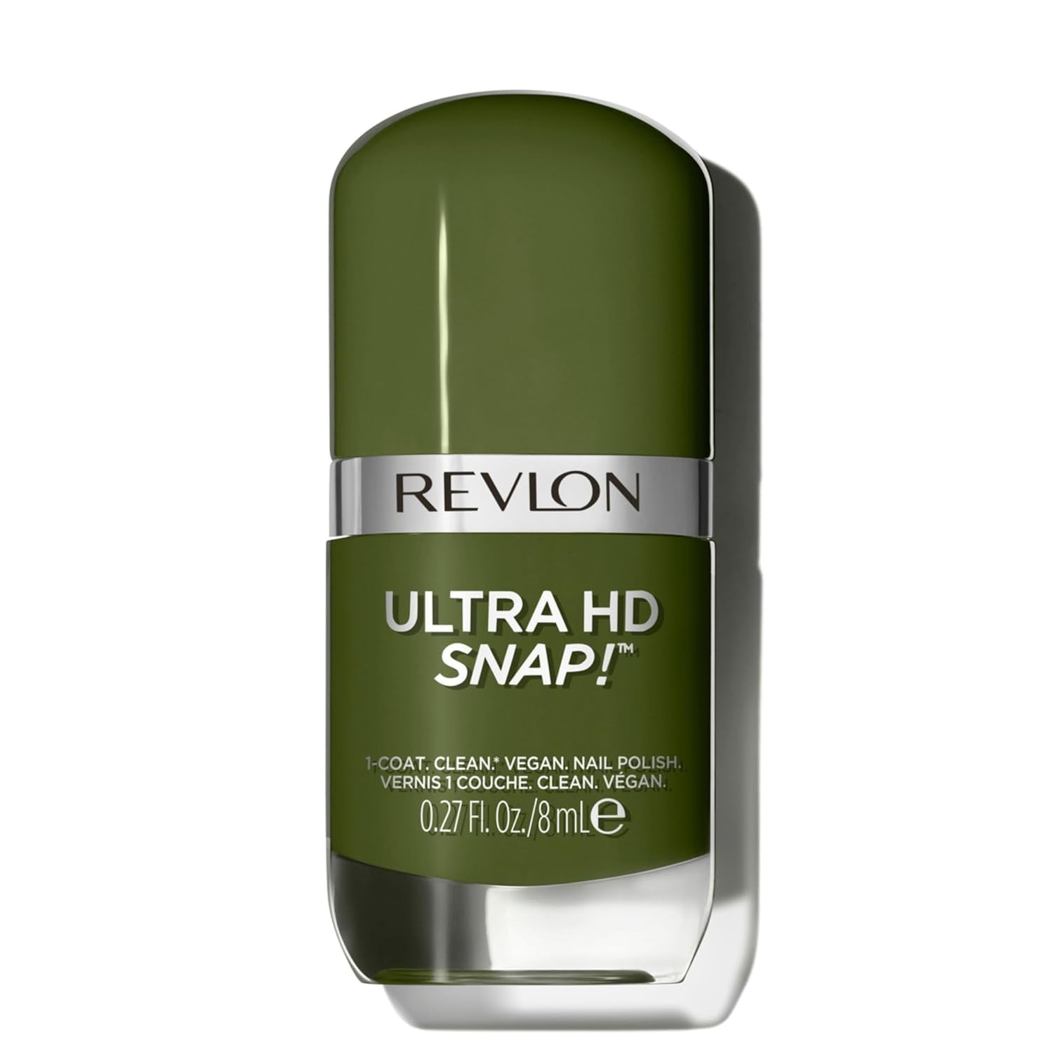 Revlon Ultra HD Snap Esmalte de uñas Fórmula vegana de larga duración Secado rápido Una capa Color de cobertura total (8 ml) Hot Stuff (007) Unisex