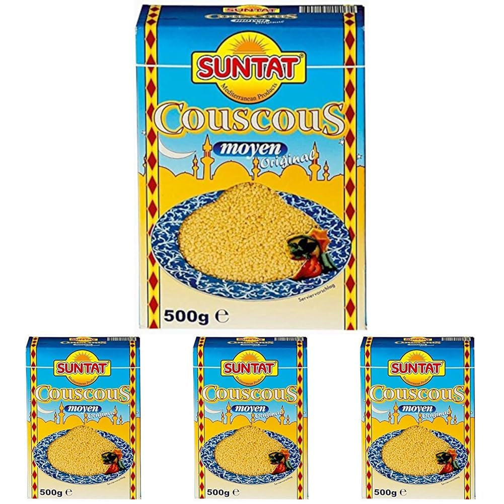 Cuscús Moyen Original, 0,5 kg (paquete de 4)