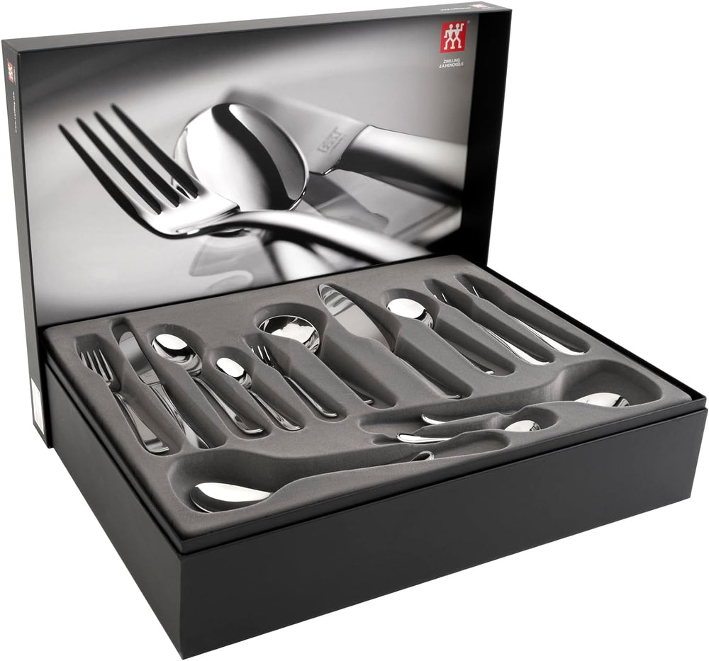 Set tacâmuri ZWILLING Nottingham, 68 piese, pentru 12 persoane, oțel inoxidabil 18/10 Bucatarie Naty Shop Single Lucioasa