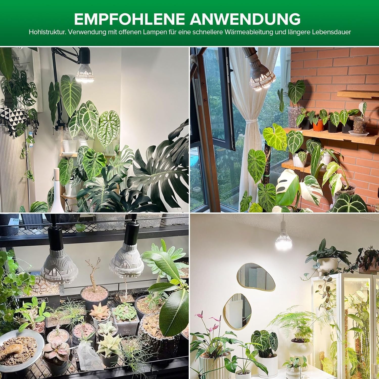 SANSI 36W Espectro Completo E27 Planta de Interior Luz de Cultivo LED Lámparas de Cultivo de Alto PPFD para Invernadero Jardín Flor Vegetal Hidroponía Tamaño Ø11.5 * 13.3cm