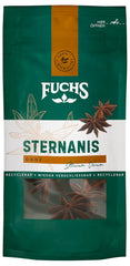 Fuchs Gewürze - Sternanis ganz | Ingrediente natural | Bolsa reciclable y resellable de 9 g.
