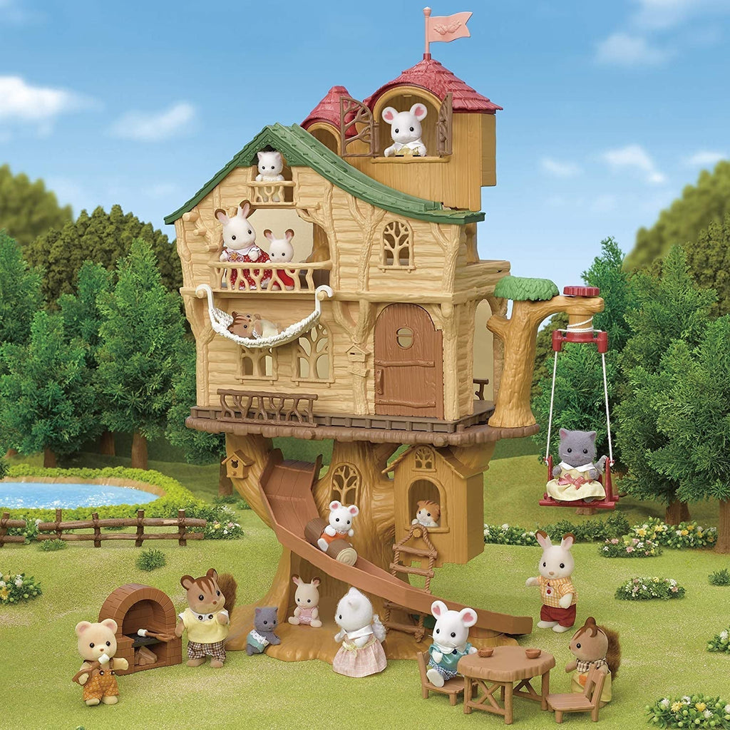 Sylvanian Families 5494 Adventure Tree House - Set de joacă pentru casa de păpuși Casute de papusi Naty Shop