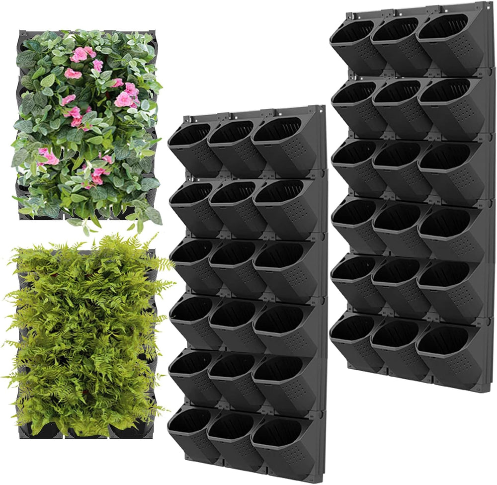 Hängende Vertikale Wand Pflanze, Vertikale Pflanzenwand Balkonbar Pflanzenwand Indoor con Smart-Timer und Wasserpumpe Blumentopf Wand para Hof Garten Balkon Decoración del hogar