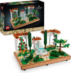 LEGO Icons Fountain Garden - Set de construcción en miniatura para adultos con hojas, cipreses, árboles, enredaderas y flores - Idea creativa de regalo de cumpleaños, regalo de inauguración de la casa para mujeres y hombres - 10359 Juegos de construcción Besuche den LEGO-Store Default title