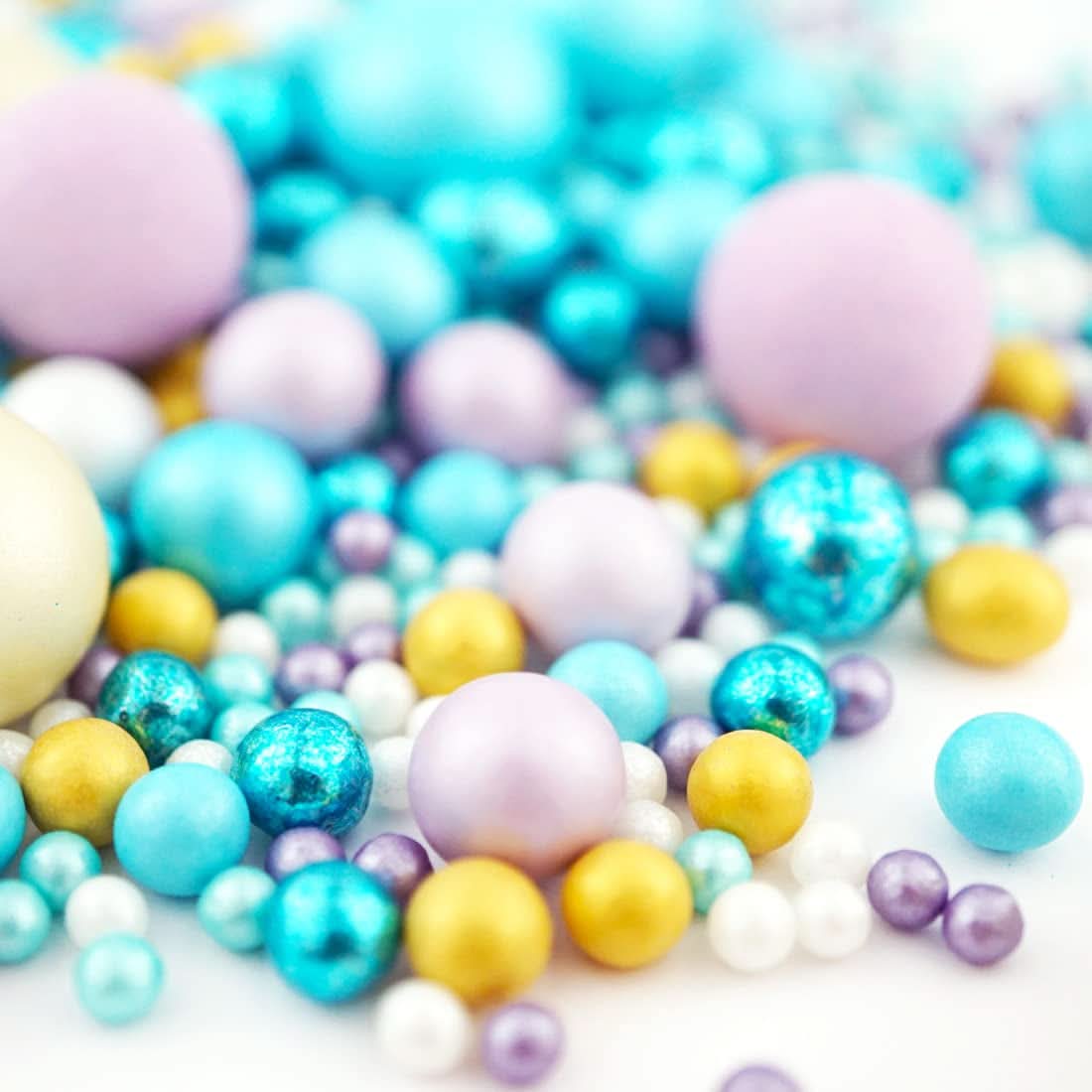 Super Streusel Sea Bubbles, perle și bile de zahăr, 190 grame Naty Shop