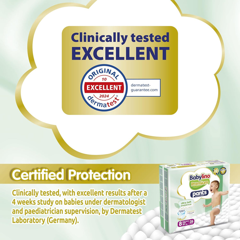 Pantalón Premium Talla 8 con filtro ultrasuave, XXL (20+ kg), 104 piezas